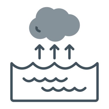 Hava durumu simgesi, vektör illüstrasyonu