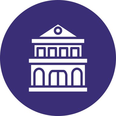 Modern yapı simgesinin vektör illüstrasyonu