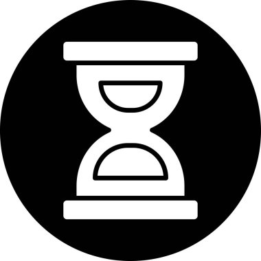 kum saati vektör çizgisi simgesi