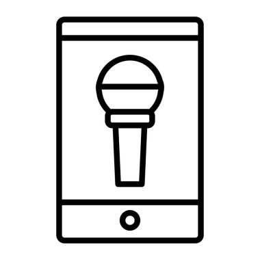 akıllı telefon simgesi vektör çizimi çizimi