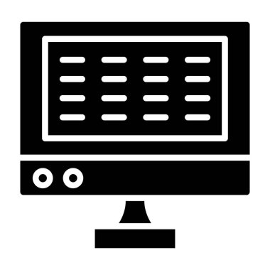 fare simgesi olan bilgisayar ekranı, basit biçim