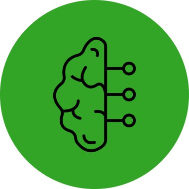 Bir ağaç simgesinin vektör illüstrasyonu