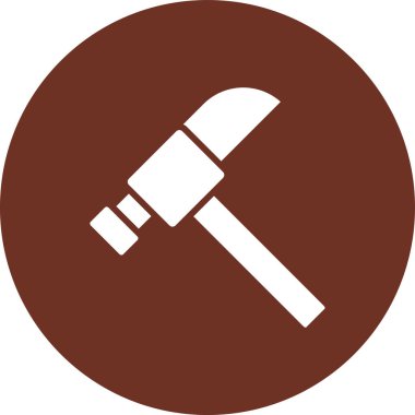 Çekiç simgesinin vektör illüstrasyonu