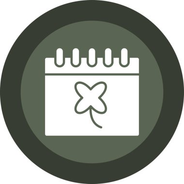 Takvim simgesinin vektör illüstrasyonu