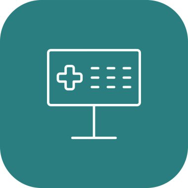 vektör lcd simgesi illüstrasyonu