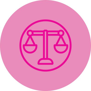 Eşsiz adalet vektörü simgesi