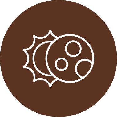 Çikolata. Web simgesi basit illüstrasyon