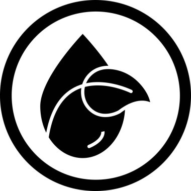 su damlası ikon vektör illüstrasyonu