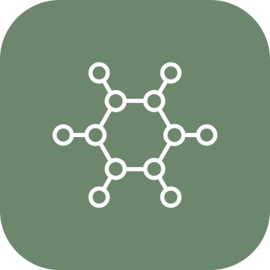 vektör molekül simgesi