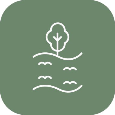 güzel doğa vektör simgesi