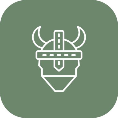 Viking kask kutsal kişilerin resmi, vektör çizim