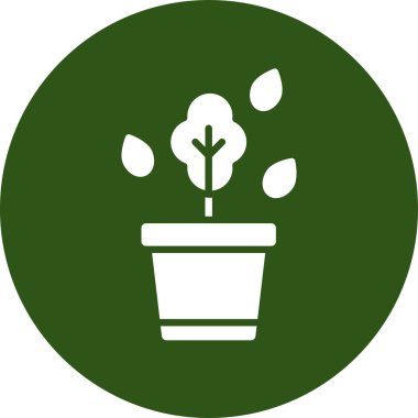 Bitki. Web simgesi basit tasarım