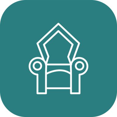 güzel bahçe çizgisi vektör simgesi