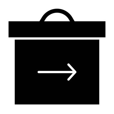 Alışveriş poşeti vektör simgesi kolayca değiştirilebilir ya da düzenlenebilir