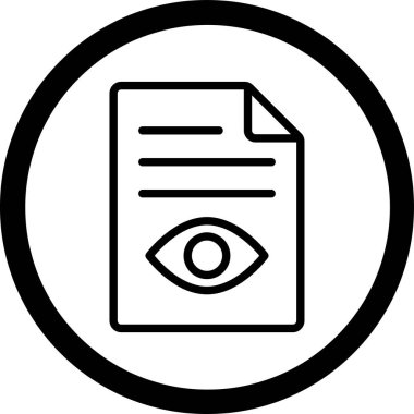 göz vektörü simgesi düz simge