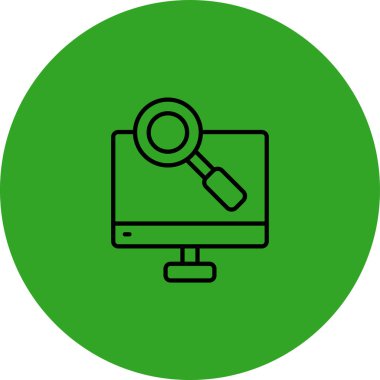 Ara. Web simgesi basit illüstrasyon