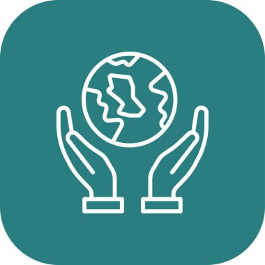 Soyut arkaplanda izole edilmiş küresel ısınma simgesi