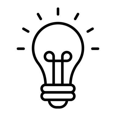 ampul simgesi vektör illüstrasyonu