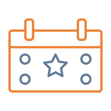 Yıldızlı bir hediyenin vektör simgesi.