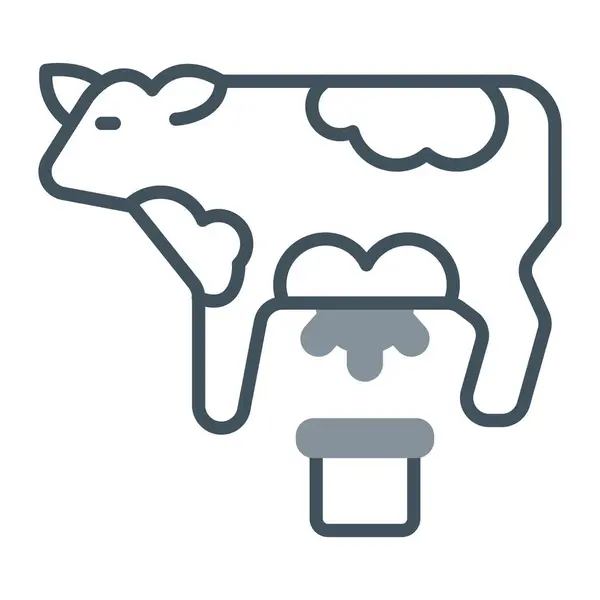 İnek eti ince çizgi simgesi, et konsepti, et işaretli inek, beyaz arka planda vektör, mobil konsept ve ağ için ana hatlı inek