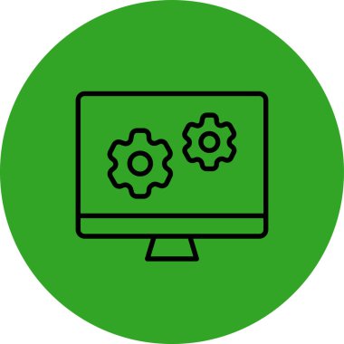 seo modern simgesinin vektör illüstrasyonu