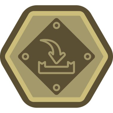 ok işareti simgesi, vektör çizimi