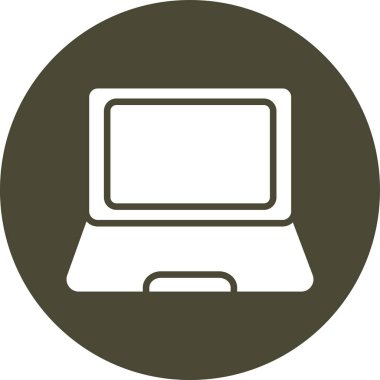 Bilgisayar. Web simgesi basit illüstrasyon