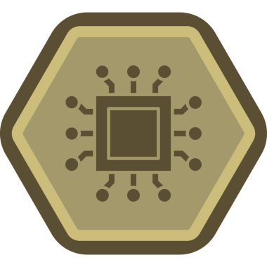 Devre kartı. Web simgesi vektör illüstrasyonu