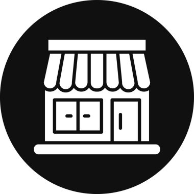 Mağaza. Web simgesi basit illüstrasyon