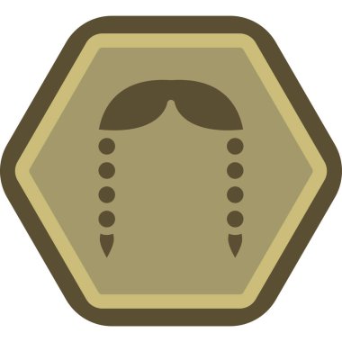 Altın simgenin vektör illüstrasyonu