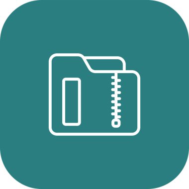 Sıkıştırılmış Dizin Ağ simgesi, vektör illüstrasyonu