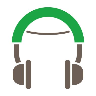 Kulaklık ikonu. vektör illüstrasyonu