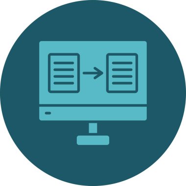 Kolayca düzenleyebilen veya düzenleyebilen Bilgisayar Vektörü simgesi