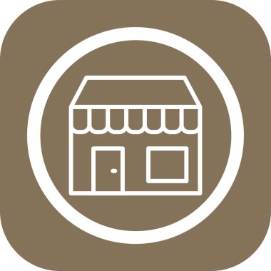 Modern ev simgesinin vektör illüstrasyonu