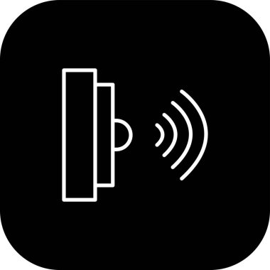 Projeniz için hoparlör simgesi, vektör illüstrasyonu