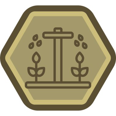 Çiçek. Web simgesi basit illüstrasyon