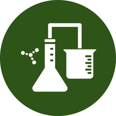 Kimya. Web simgesi basit tasarım