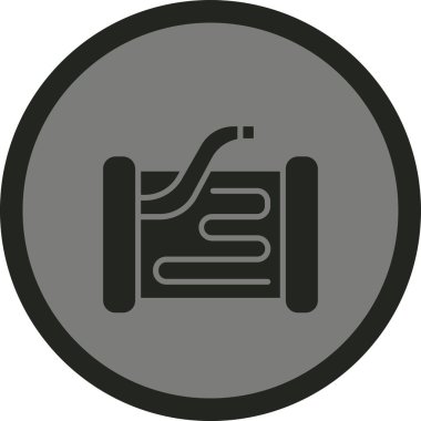 Moda tarzı izole edilmiş arka planda klima simgesi