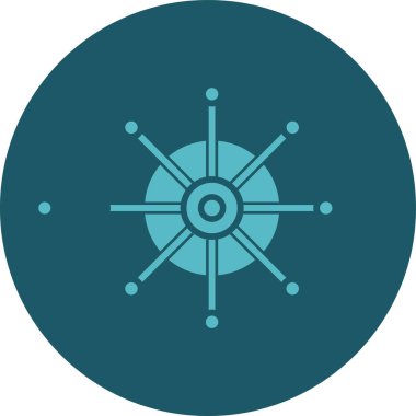 güzel gemi vektör çizgisi simgesi