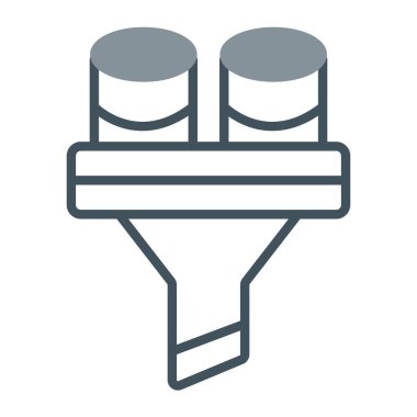 Taslak biçiminde boya silindiri yapı simgesi