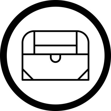 Evrak çantası simgesinin vektör illüstrasyonu