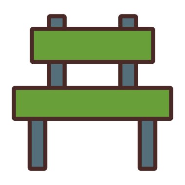 bariyer simgesi vektör illüstrasyonu