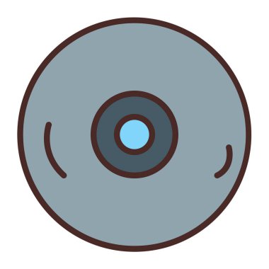 Disk. Web simgesi basit illüstrasyon