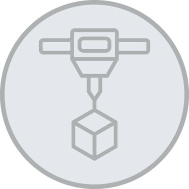 Vinç simgesinin vektör illüstrasyonu