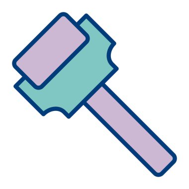 Kürek. Web simgesi basit illüstrasyon