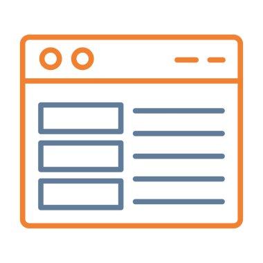 Web simgesi tasarımı illüstrasyonu