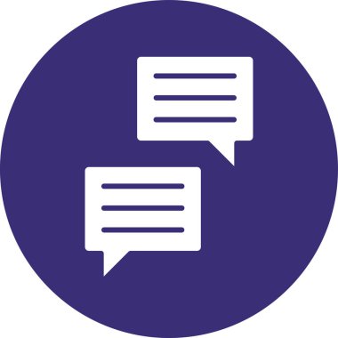 Konuşma baloncuğu simgesinin vektör çizimi