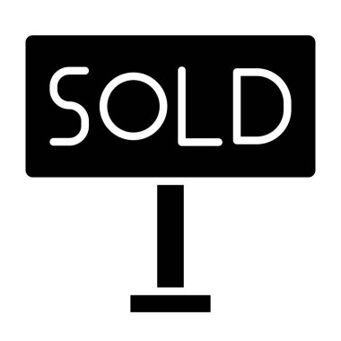 simgesi beyaz arka plan üzerinde sattı