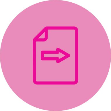 Dosya simgesinin vektör illüstrasyonu