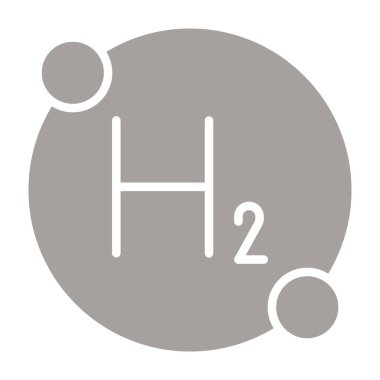 h 2 o simge vektör çizimi